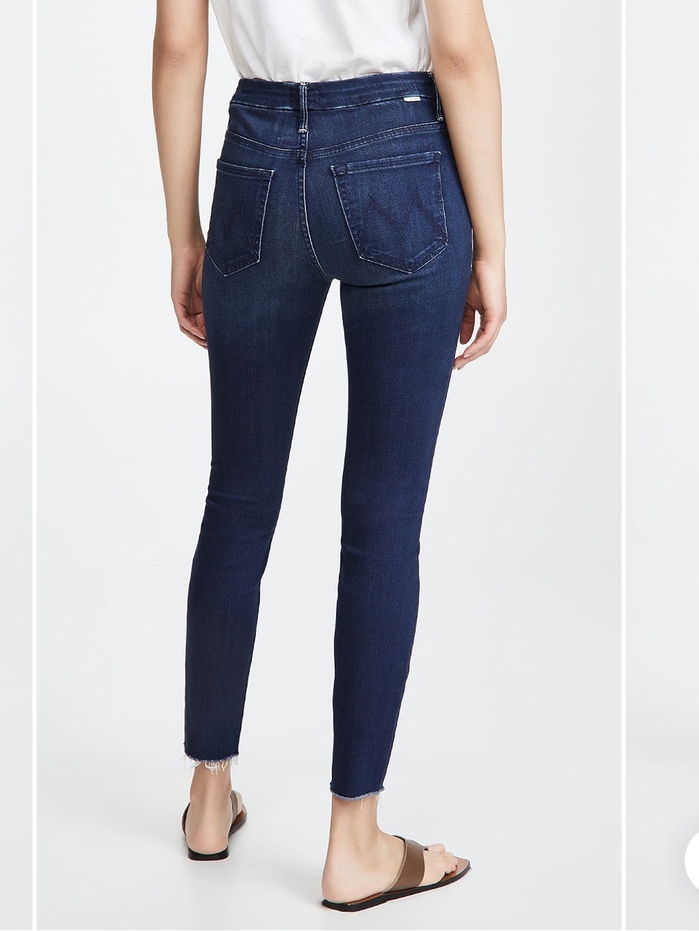 MOTHER Looker Ankle Fray Jeans